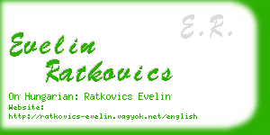 evelin ratkovics business card